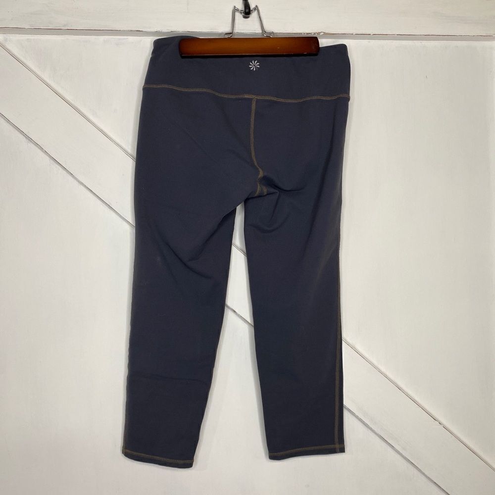 Athleta Women's Size S Chaturanga Gray Crop Capri Leggings 921625